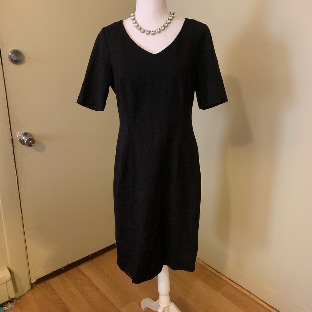 TALBOTS Little Black Dress with 3/4 Sleeves